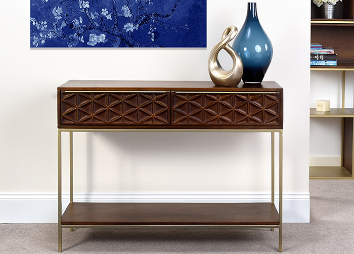 Ivy Dark Stained Mango Wood Console